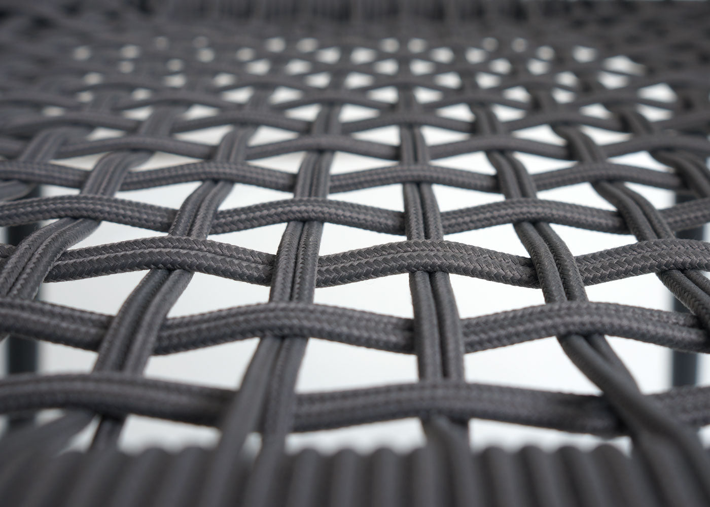 Cosmo Casa - Set van 2 Tuinstoelen - Zit- en Rugkussens - Aluminium - Touwgaas - Antraciet - Taupe Bekleding