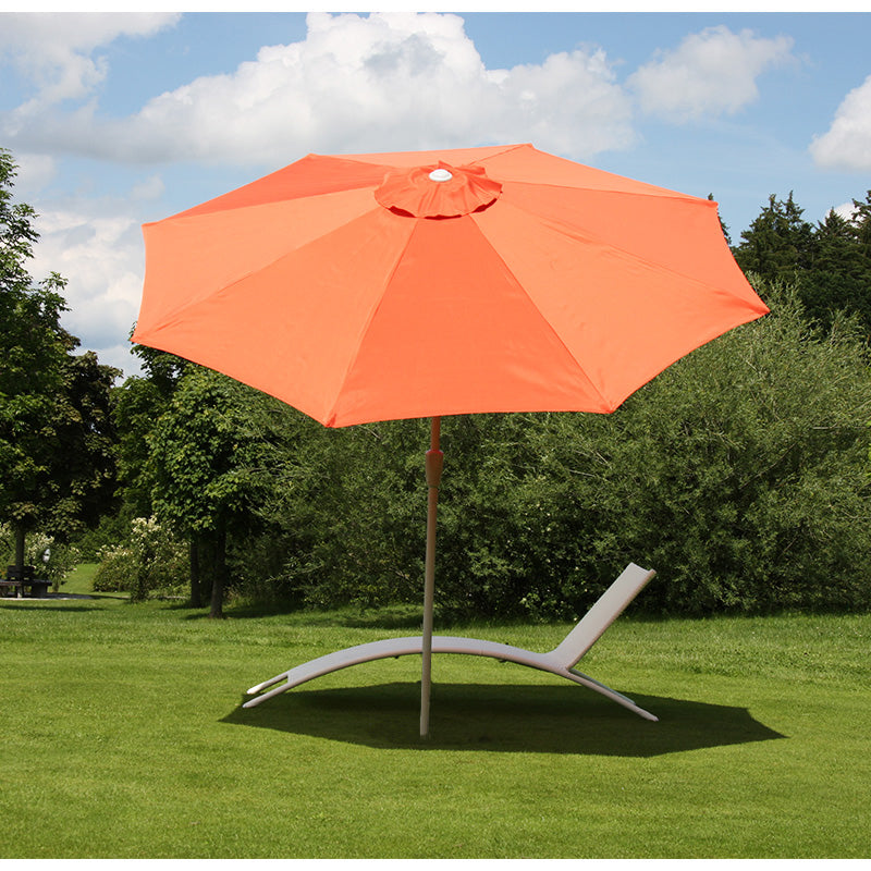Cosmo Casa - Parasol - Tuinparasol - 2,7m Kantelbaar - Polyester Aluminium - 5kg - Terracotta