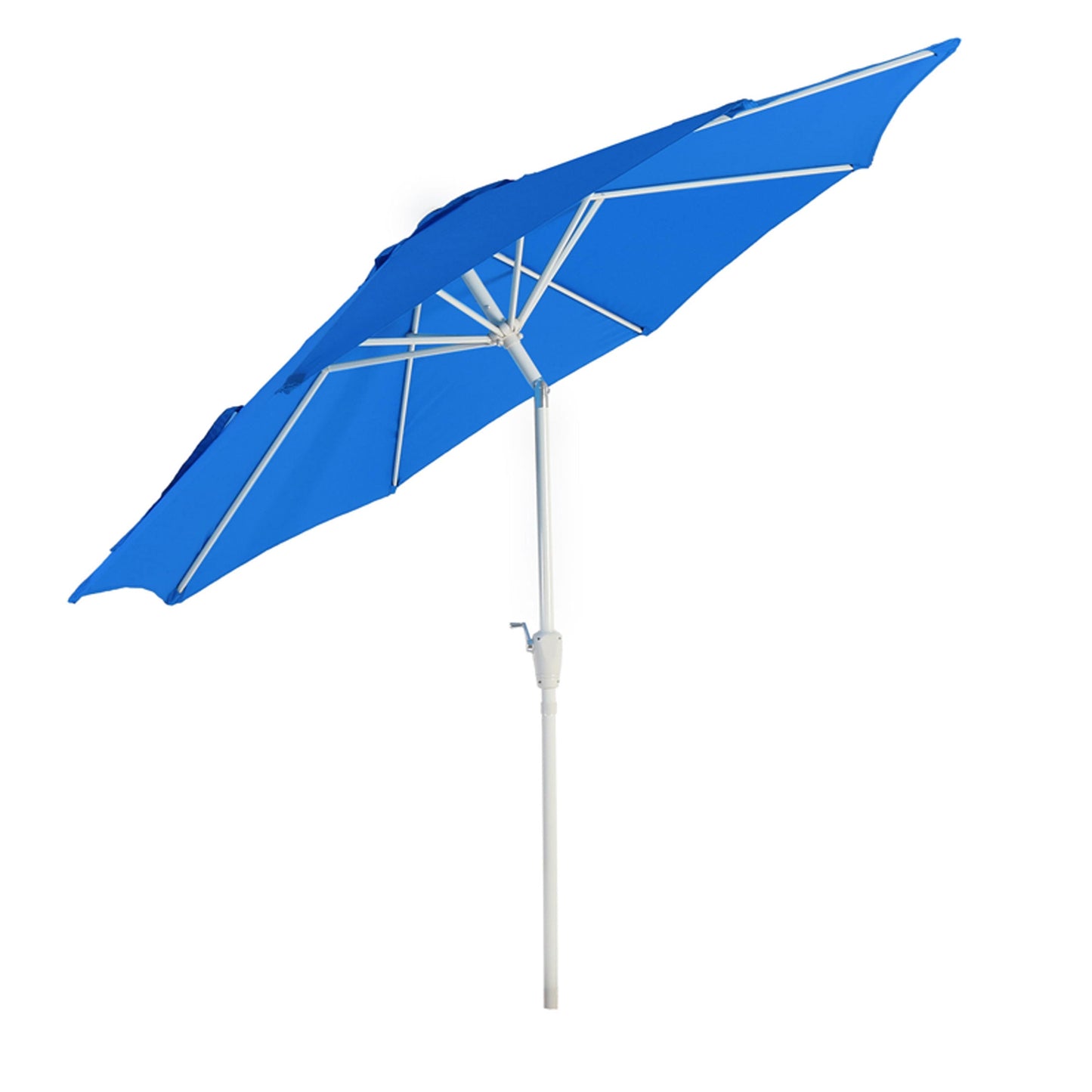 Cosmo Casa - Parasol - Tuinparasol - 2,7m Kantelbaar - Polyester Aluminium - 5kg - Blauw
