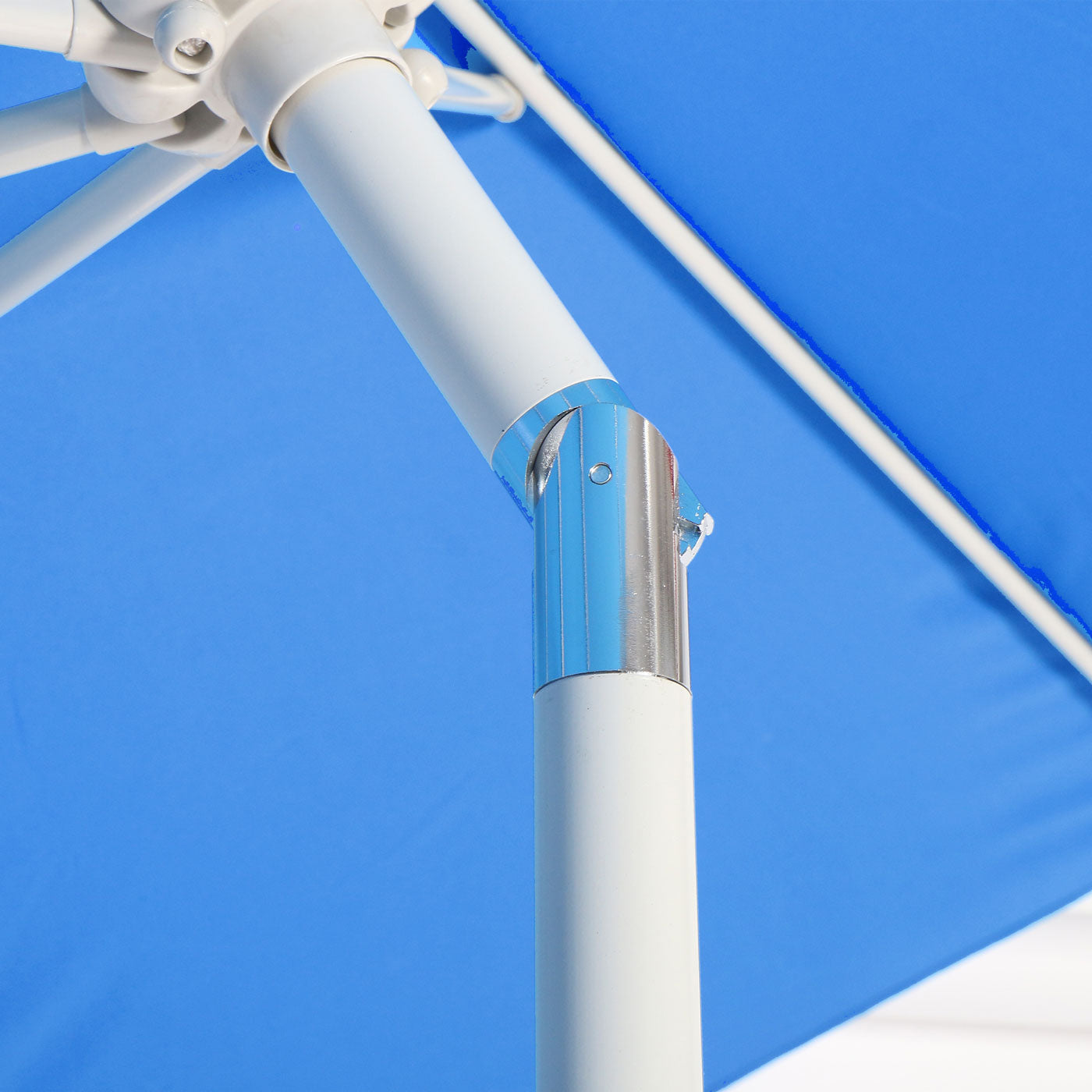 Cosmo Casa - Parasol - Tuinparasol - 2,7m Kantelbaar - Polyester Aluminium - 5kg - Blauw
