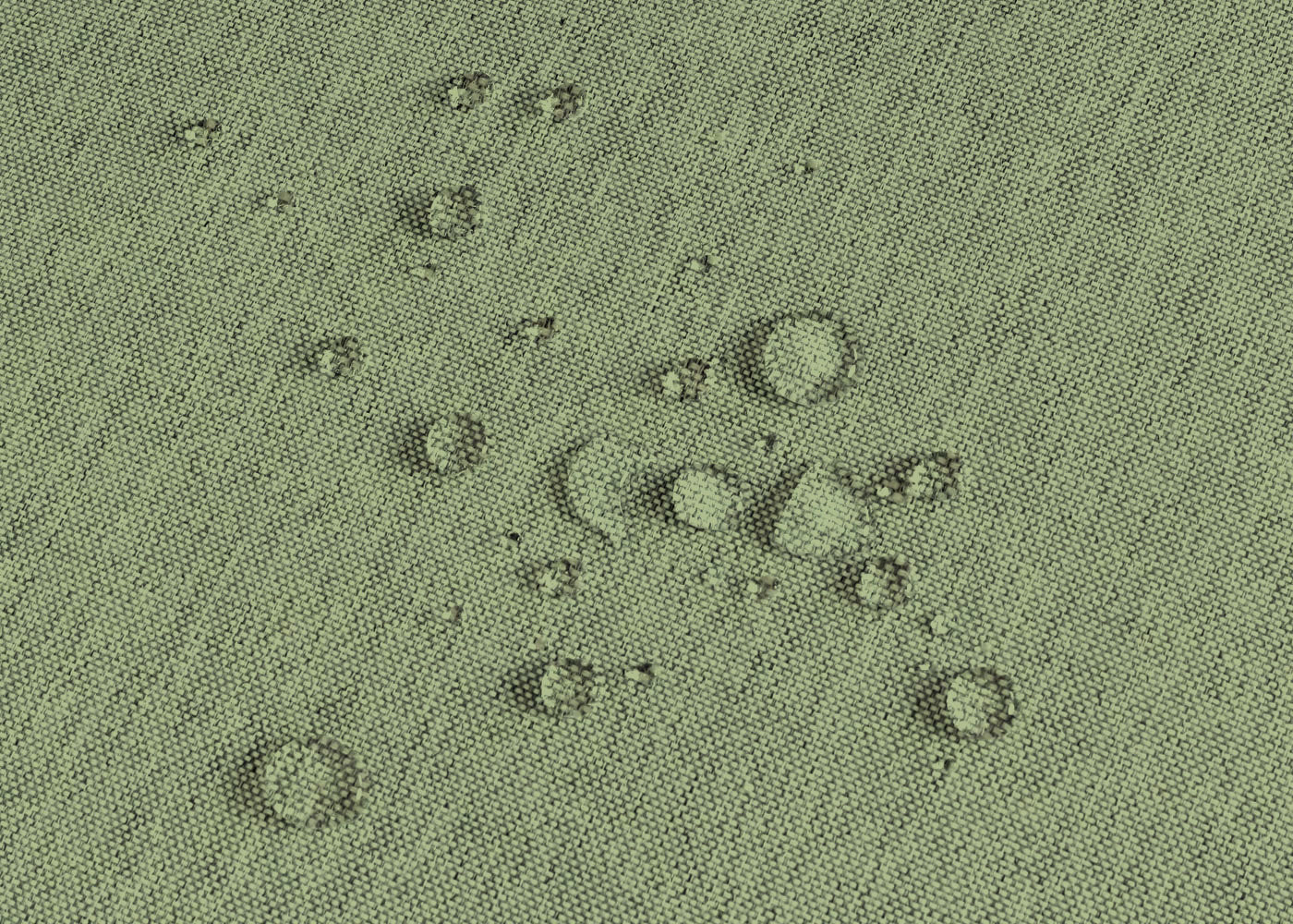 Cosmo Casa - Set van 2 Buitenfauteuils - Weerbestendig Touwgaas - Acaciahout - Groene Kussens - Groen Frame