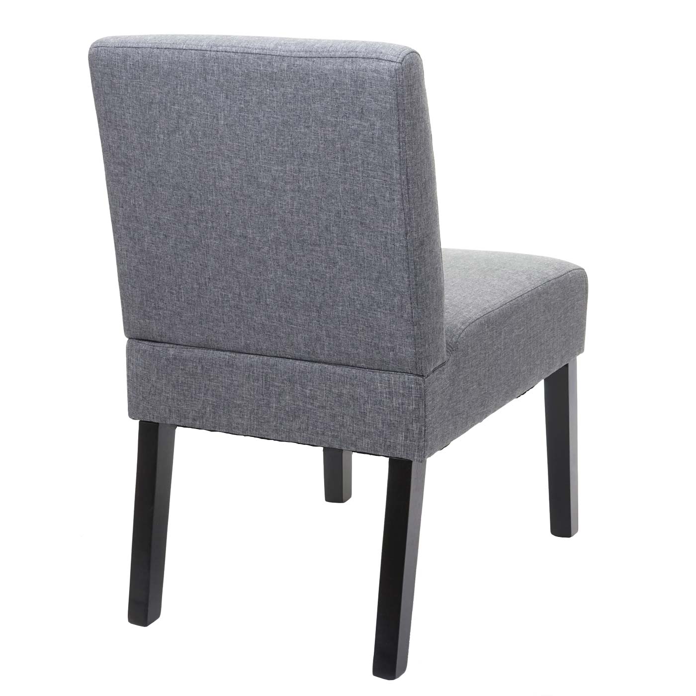 Cosmo Casa - Set van 6 Eetkamerstoelen - Lounge - Textiel - Donkergrijs