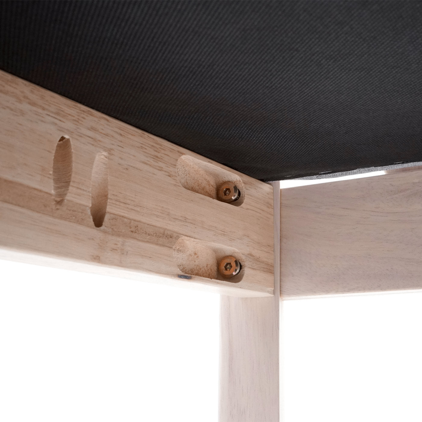 Cosmo Casa - Set van 6 Keukenstoelen - Licht frame - Hout & Textiel - Grijs