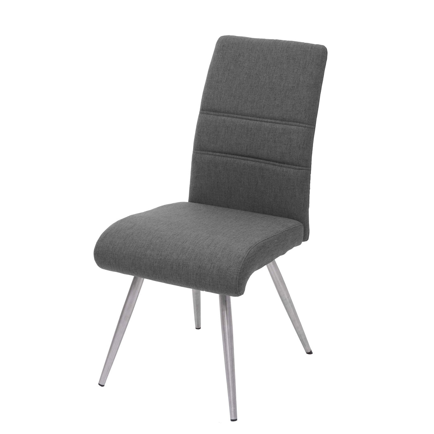 Cosmo Casa - Set van 6 Eetkamerstoelen - Stof & Textiel - Grijsbruin