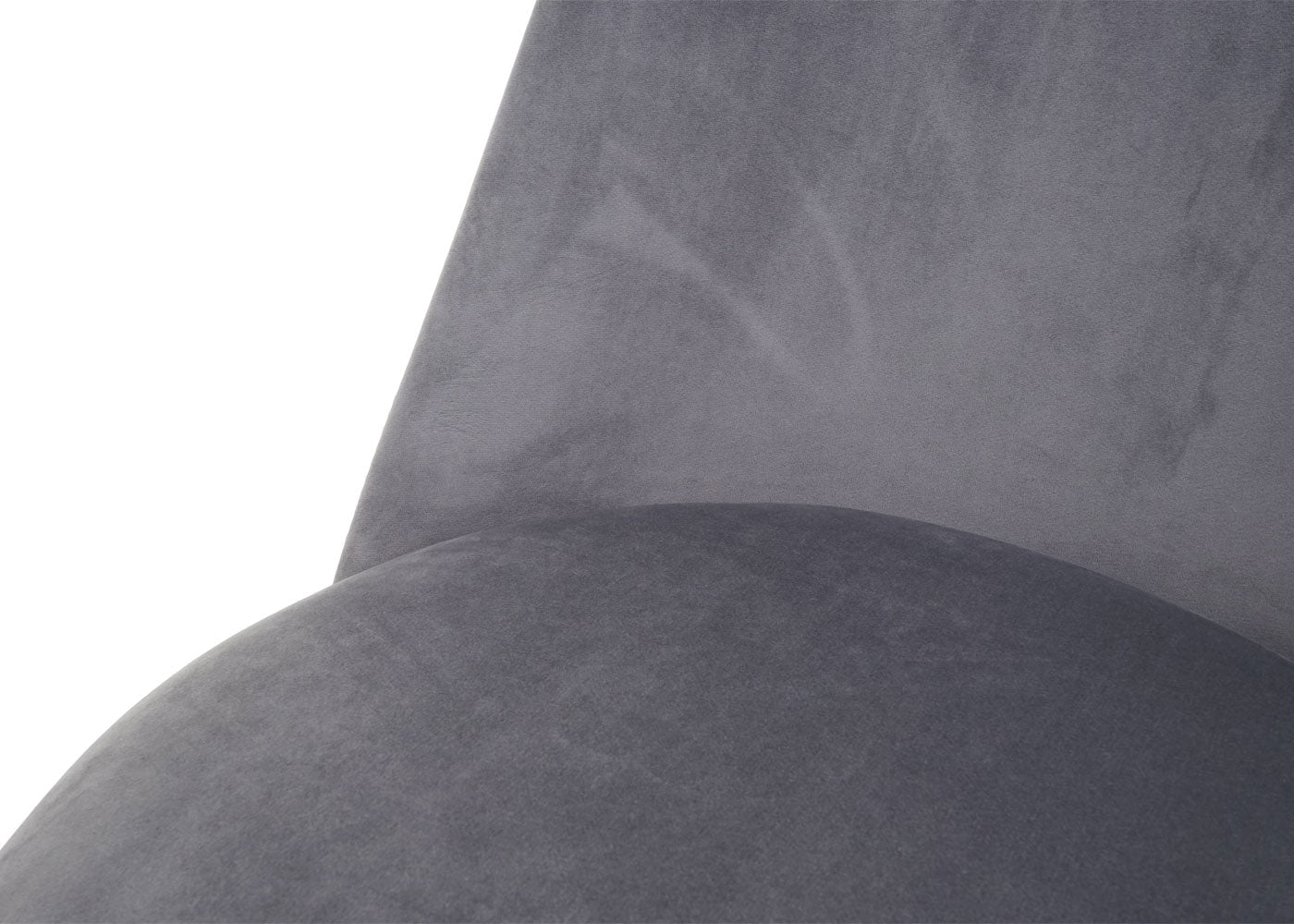 Cosmo Casa - Eetkamerstoelen set van 6 - Met armleuningen - Fluweel - Grijs