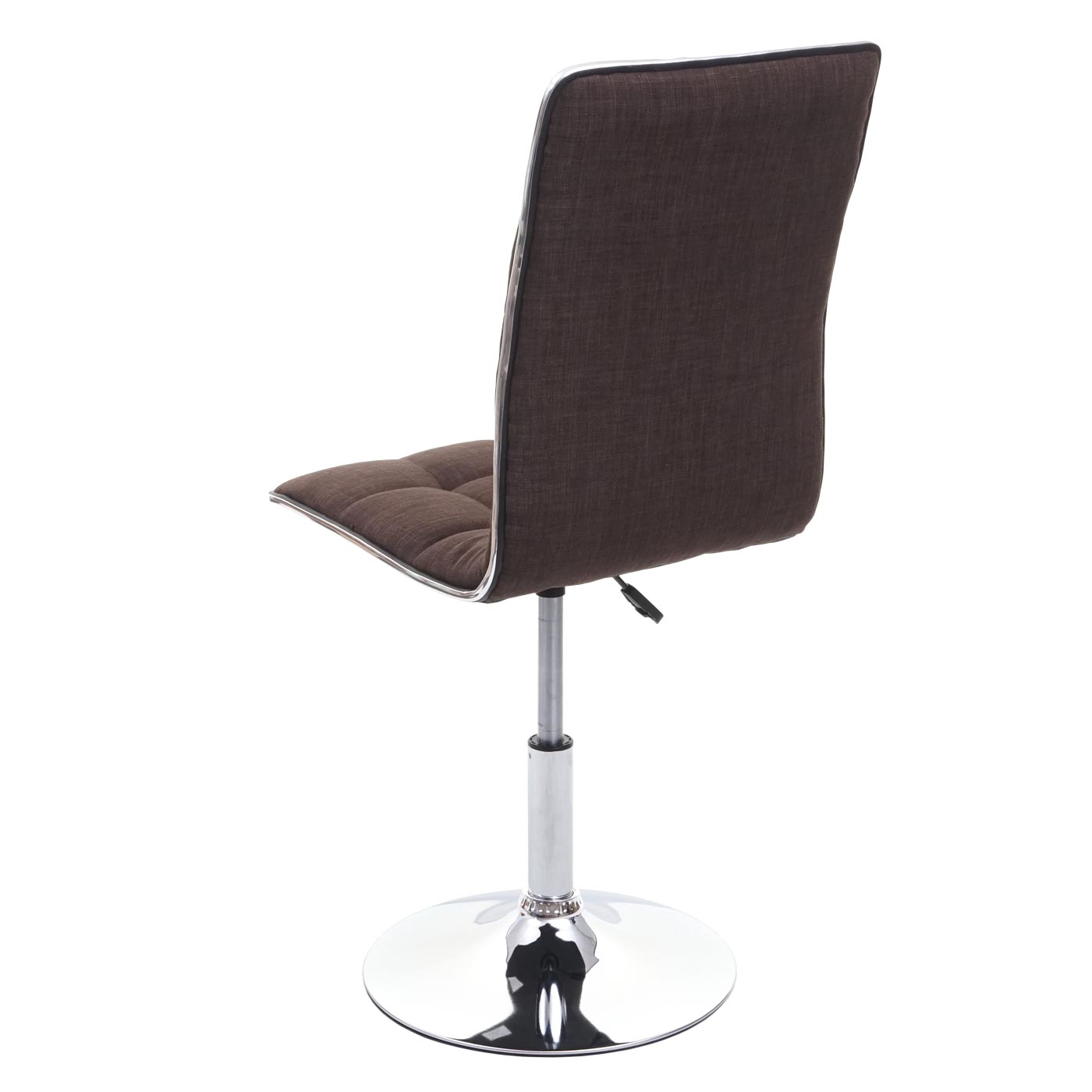 Cosmo Casa - Set van 6 Eetkamerstoelen - Draaibare Keukenstoelen - Stof - Bruin