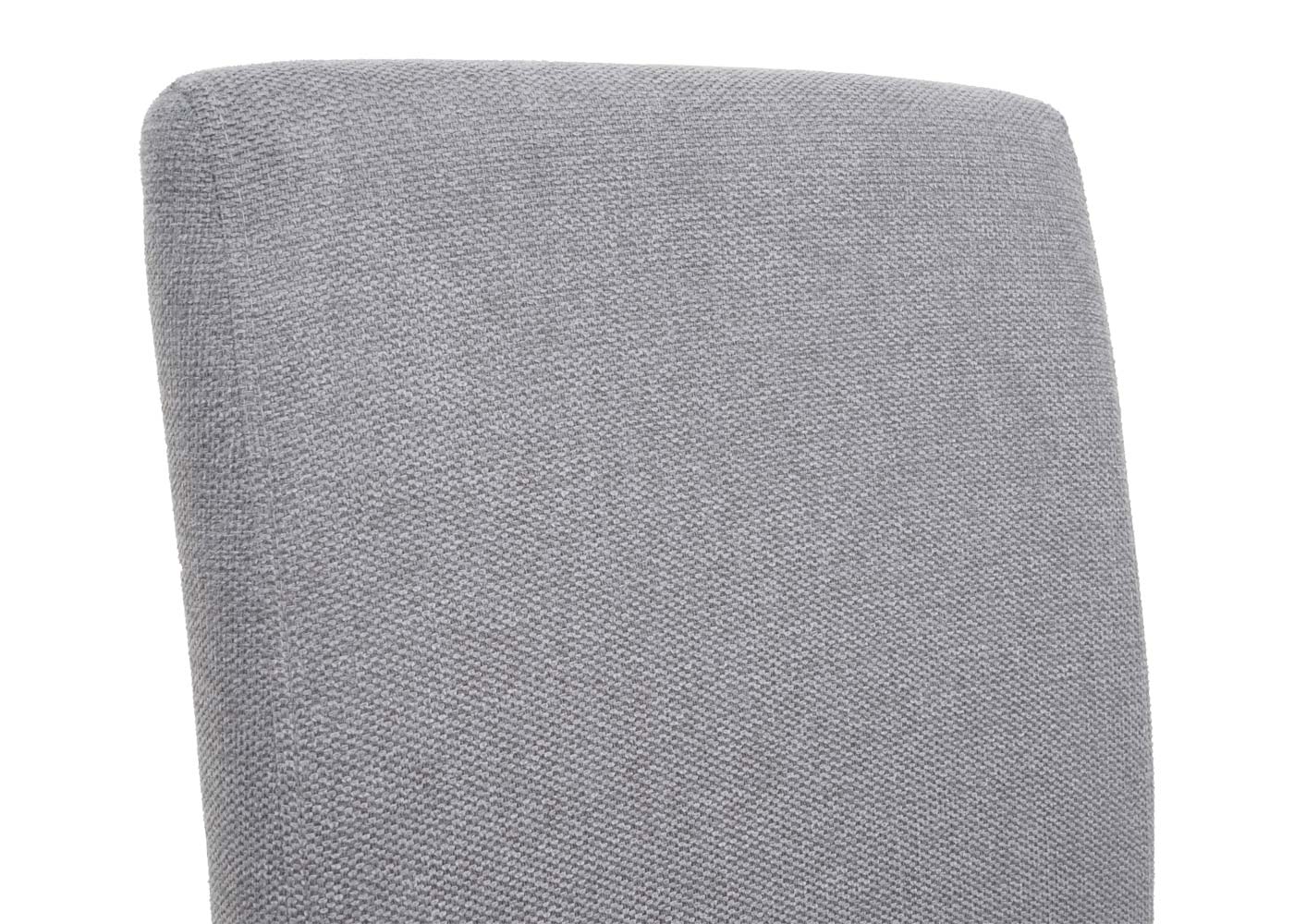 Cosmo Casa - Set van 6 Eetkamerstoelen - Keukenstoelen Latina - Stof - Lichtgrijs - Lichte Poten