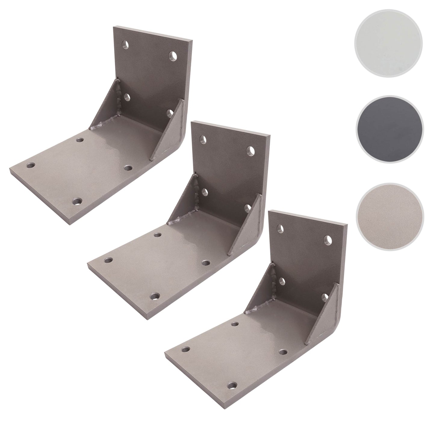 Cosmo Casa - Set van 3 Plafondadapters - Cassettescherm - Plafondmontagebeugeladapter - Grijs