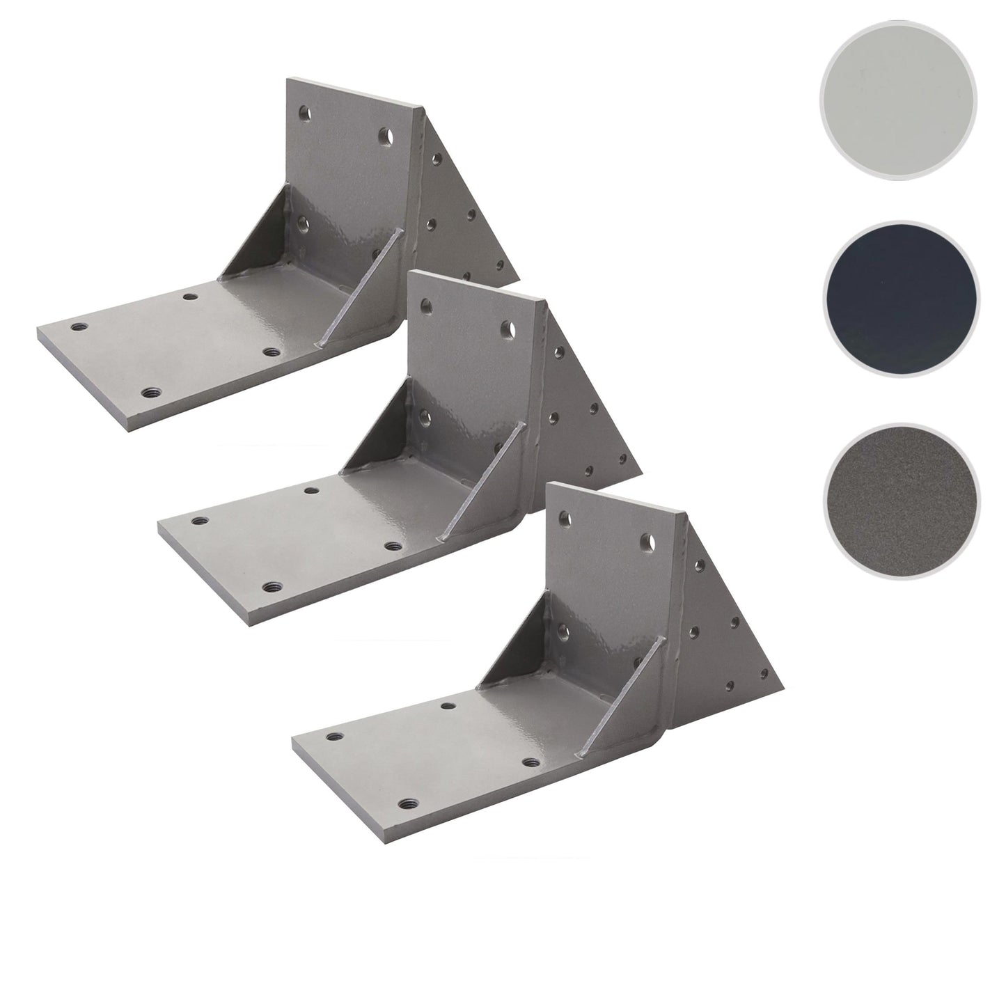 Cosmo Casa - Set van 3 Spantadapters - Cassettescherm - Spantbeugeladapter - Grijs