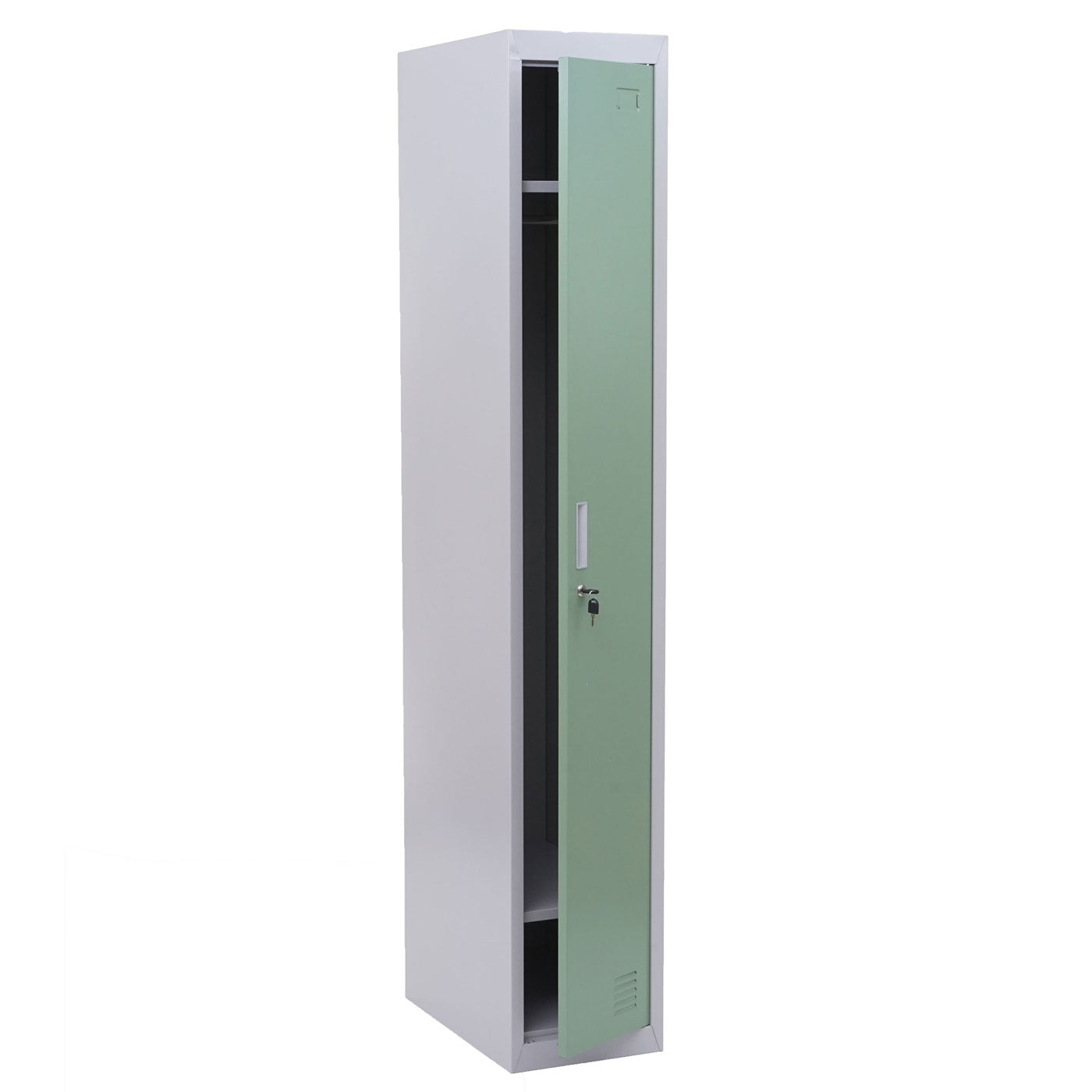 Cosmo Casa - Garderobekast - Conform ASR - Metaal - Mintgroen - 180×30×50 cm