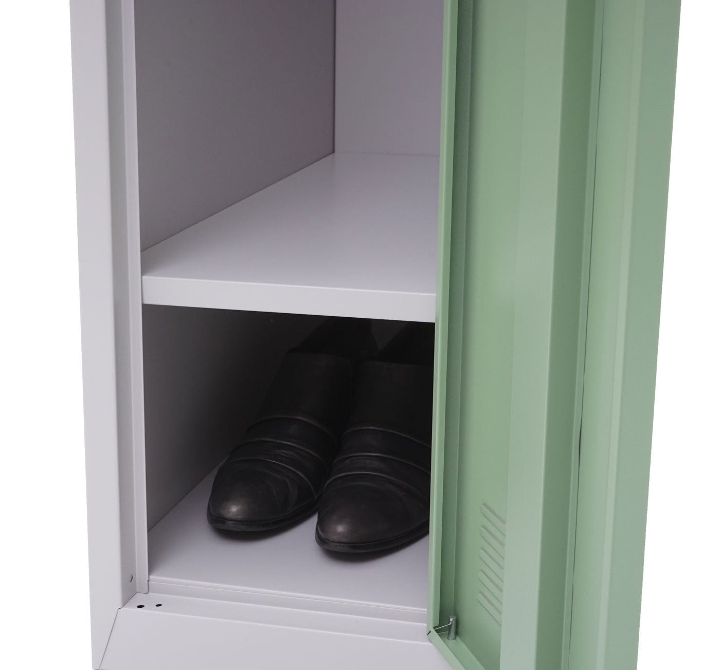 Cosmo Casa - Garderobekast - Conform ASR - Metaal - Mintgroen - 180×30×50 cm