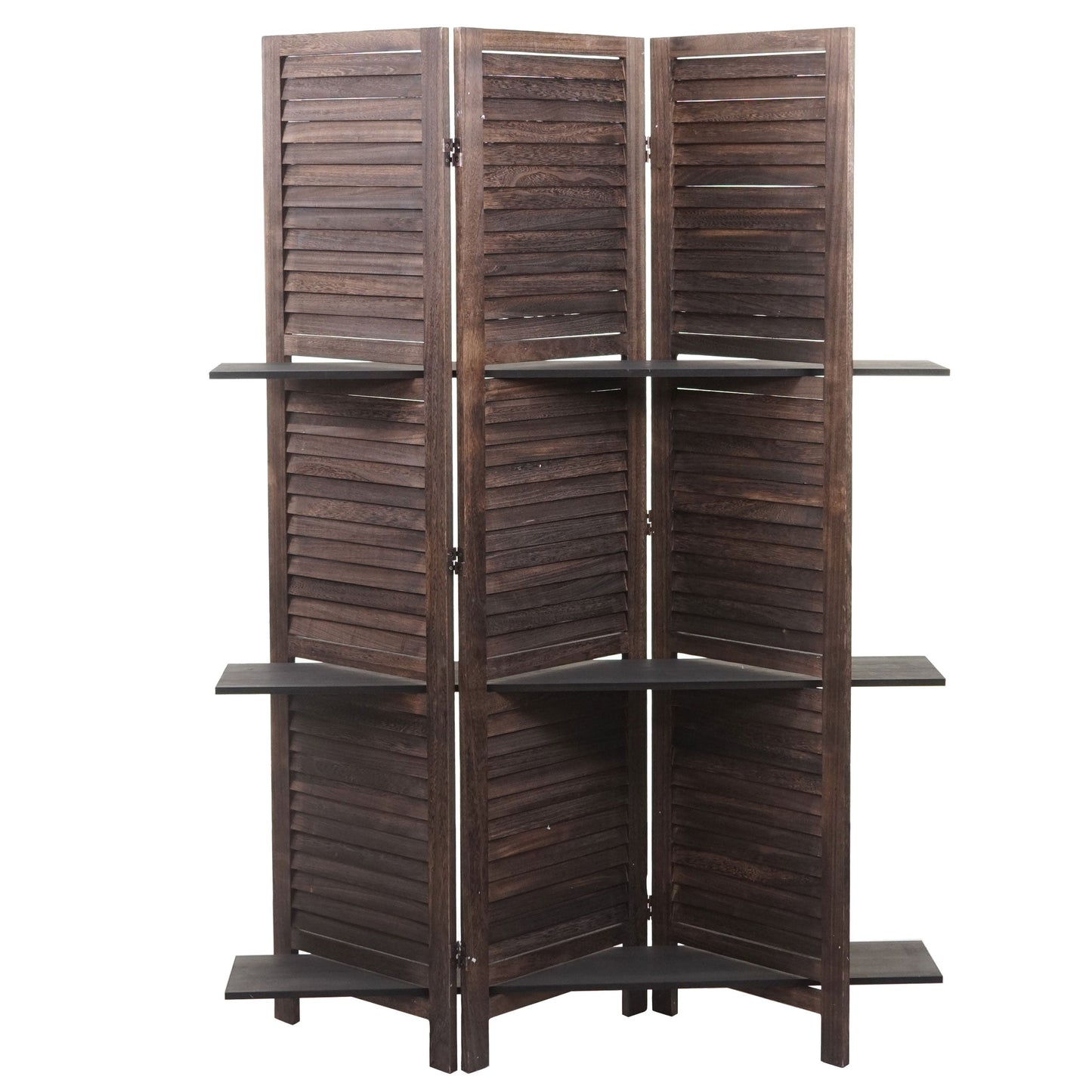 Cosmo Casa - Scherm - Shabby look - Metaal & Hout - Bruin - 170×125 cm