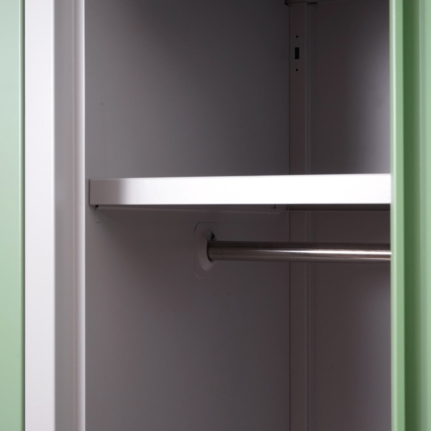 Cosmo Casa - Lockerkast - Kluis - Metaal - Groen - 3 compartimenten