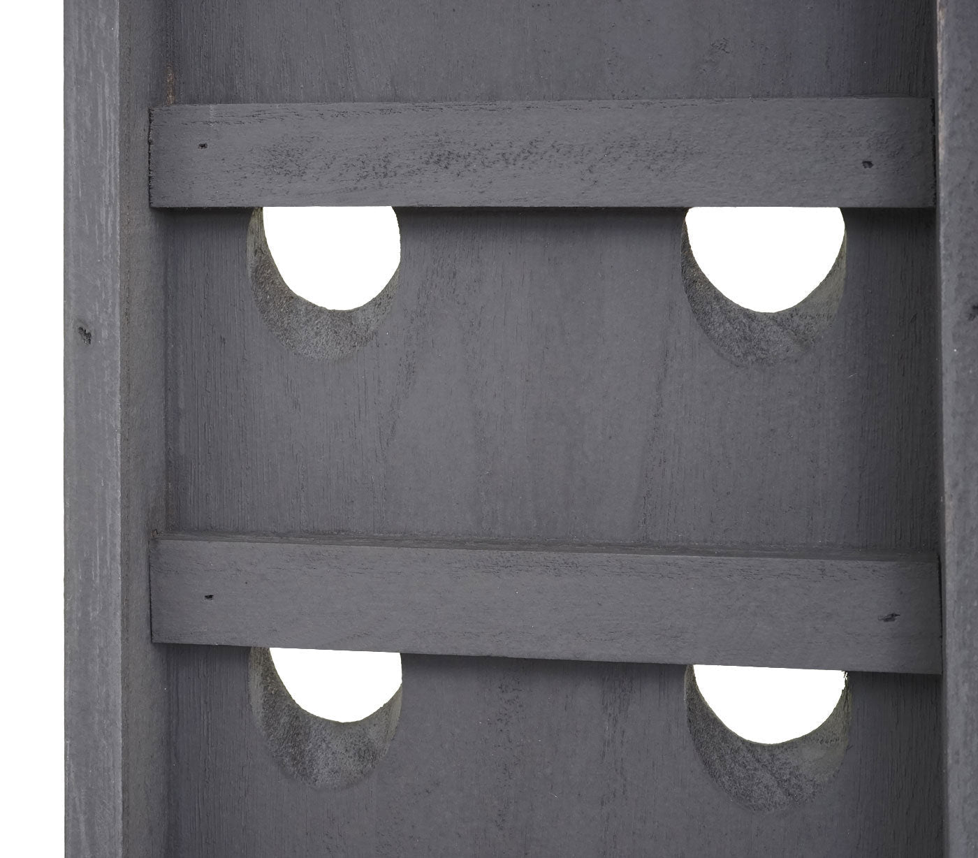 Cosmo Casa - Wijnrek - Flessenrek met Schudbord - Houtlook - Grijs