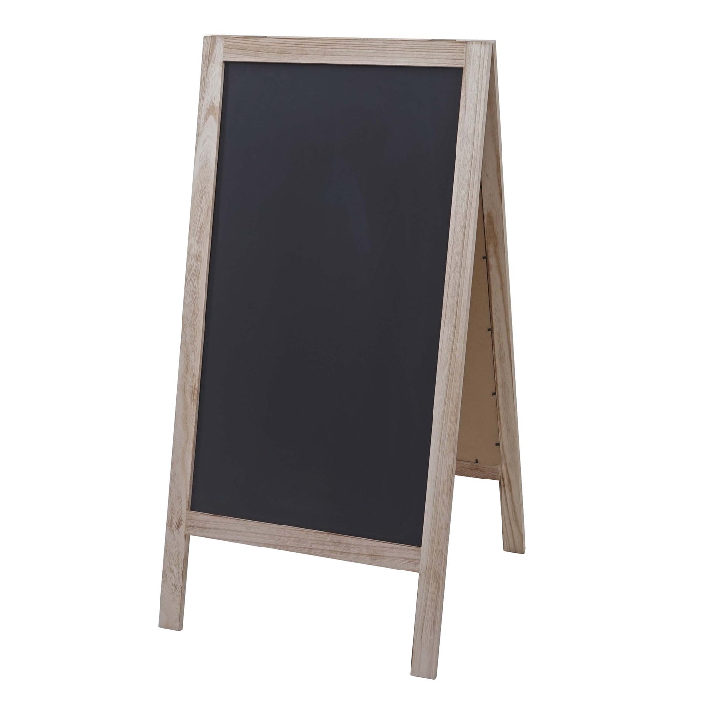 Cosmo Casa - Reclamebord - Krijtbord - Metaal & Hout - Naturel - 100×50 cm
