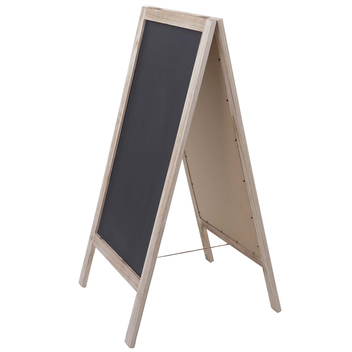 Cosmo Casa - Reclamebord - Krijtbord - Metaal & Hout - Naturel - 100×50 cm