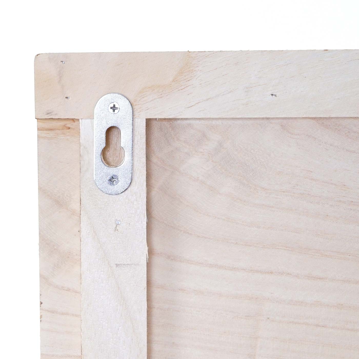 Cosmo Casa - Wandkapstok paneel - Vintage - Hout - Naturel - 60×90 cm