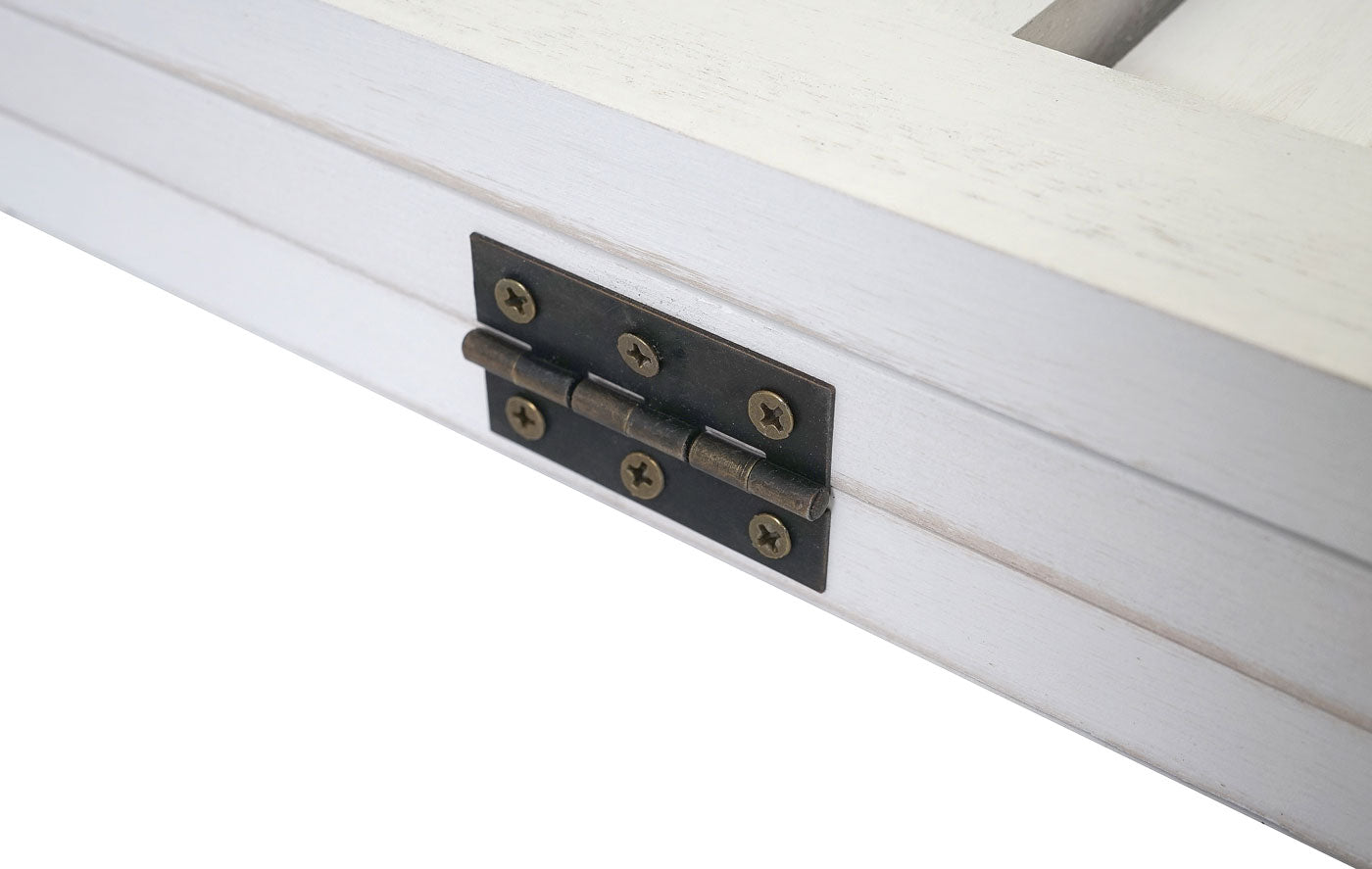 Cosmo Casa - Scherm - Vintage - Textiel - Wit - 170×120 cm