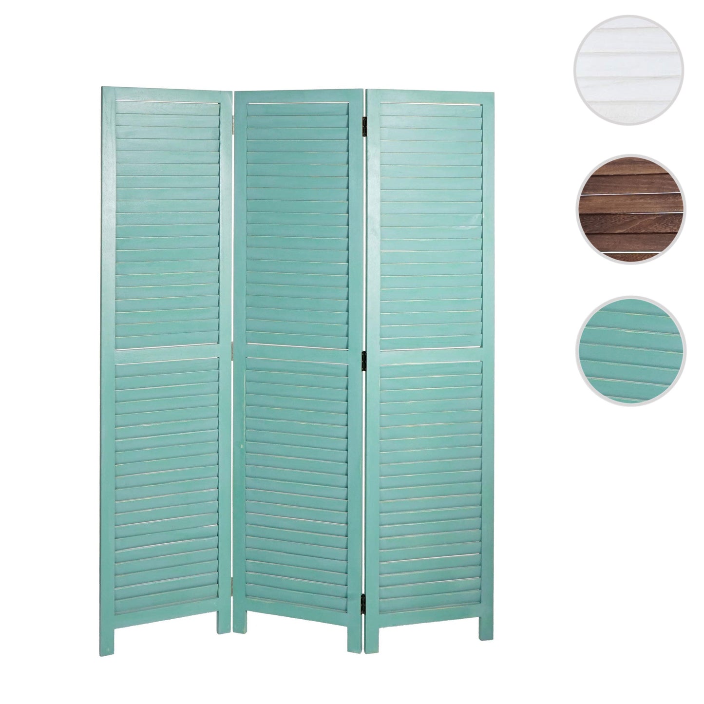 Cosmo Casa - Paravent - Vintage - Metaal - Groen - 170×120 cm