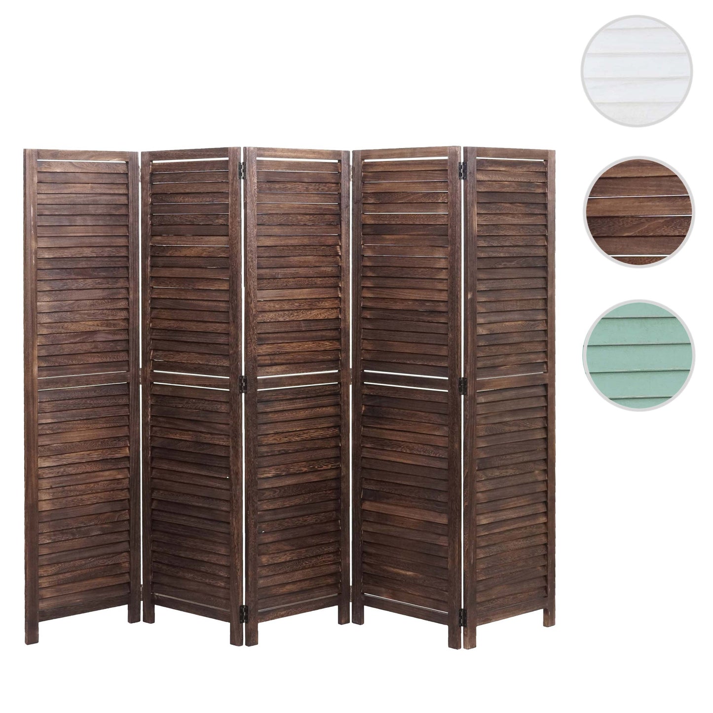 Cosmo Casa - Paravent - Shabby - Divers - Bruin - 170×205 cm