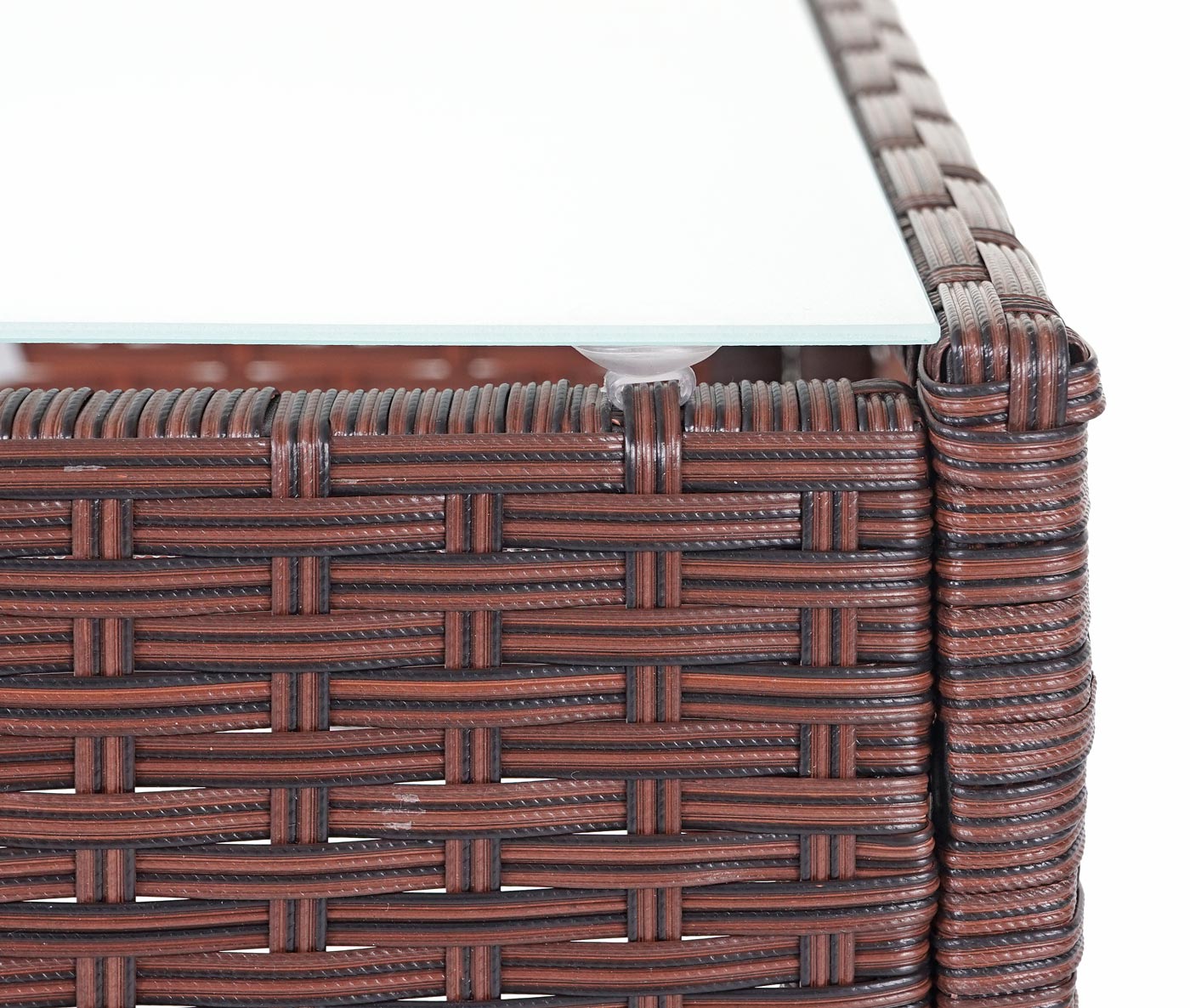 Cosmo Casa - Polyrotan tuinset - Loungeset - Polyrotan - Gevlekt bruin & Crème