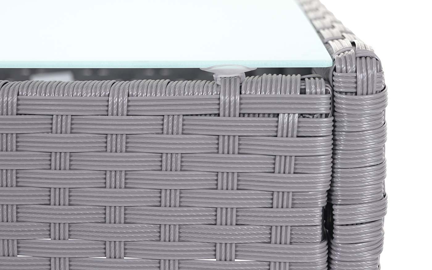 Cosmo Casa - Polyrotan tuinset - Loungeset - Polyrotan - Grijs & Crème