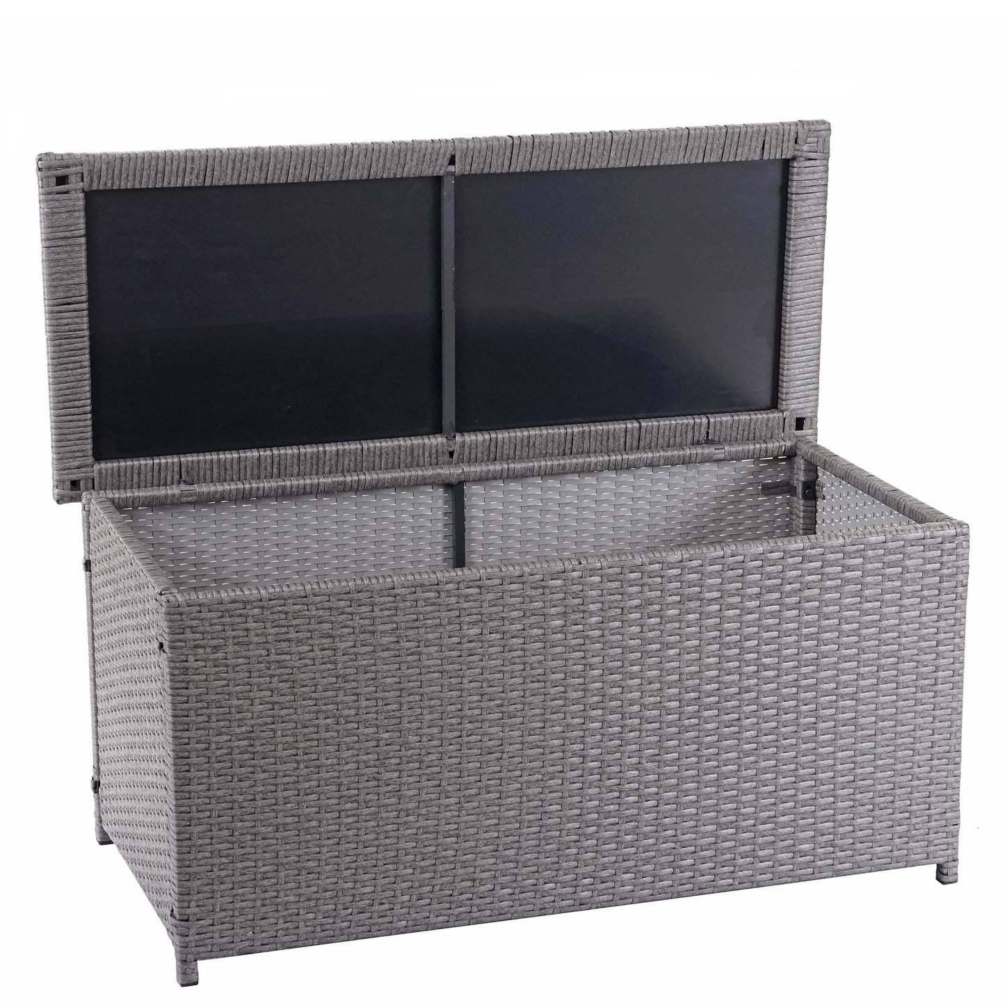 Cosmo Casa - Kussenbox - Basic - Polyrotan - Basic Grey - 63×135×52 cm
