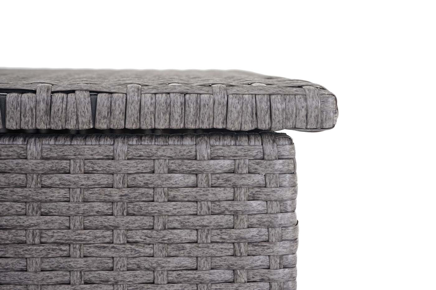 Cosmo Casa - Kussenbox - Basic - Polyrotan - Basic Grey - 51×100×50 cm