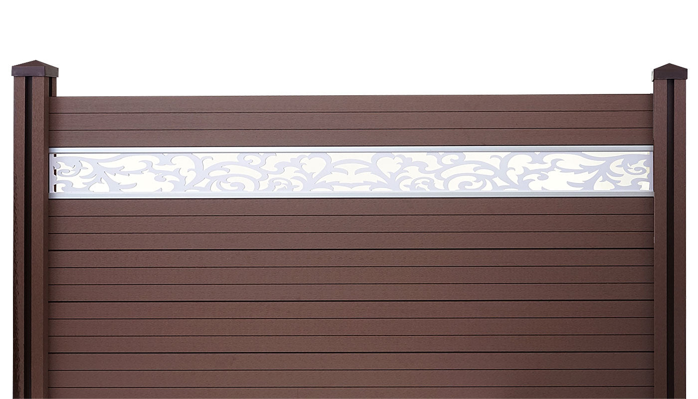 Cosmo Casa - Set van 2 Decoratieve panelen - Gevelbekleding - WPC - Wit - 16×177 cm