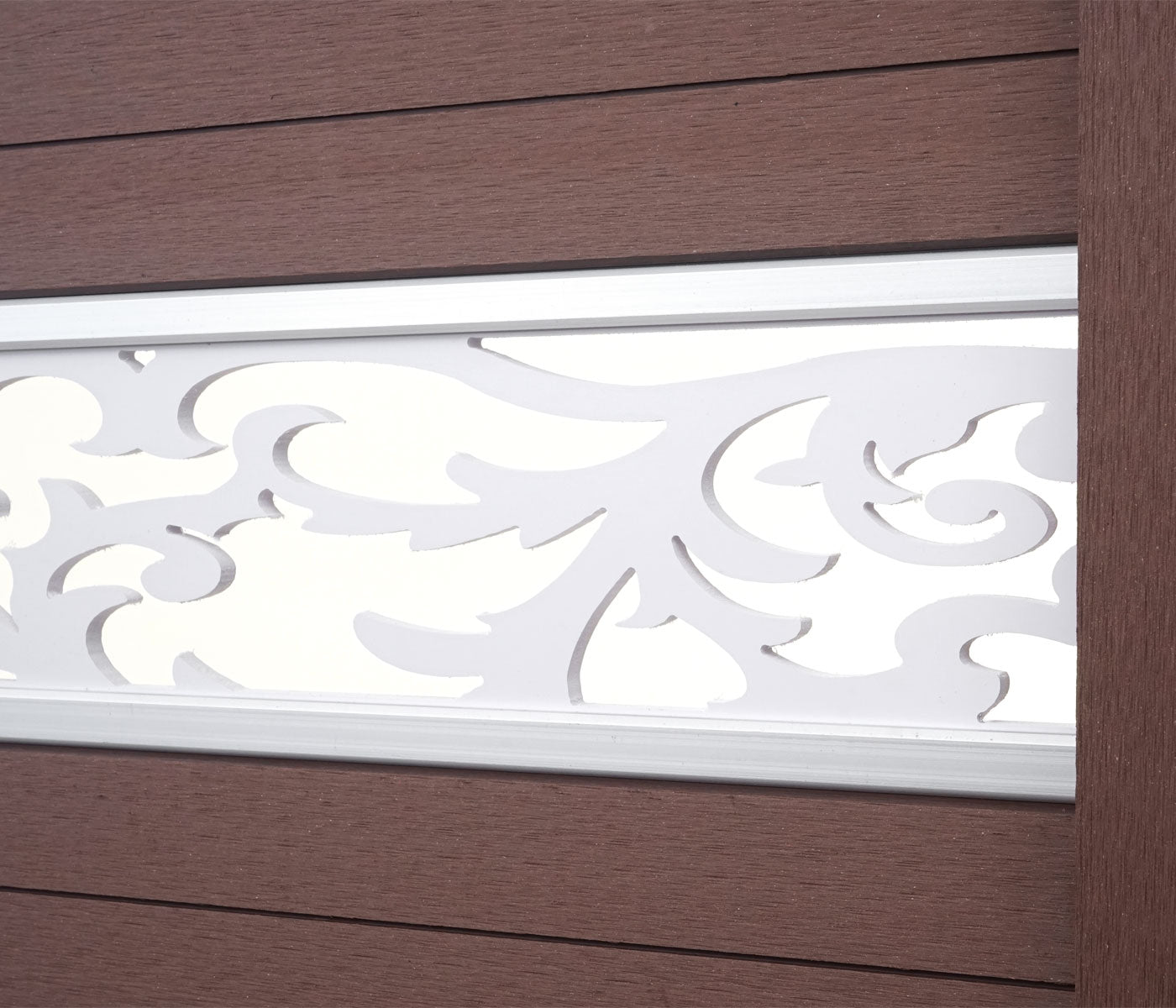 Cosmo Casa - Set van 2 Decoratieve panelen - Gevelbekleding - WPC - Wit - 16×177 cm