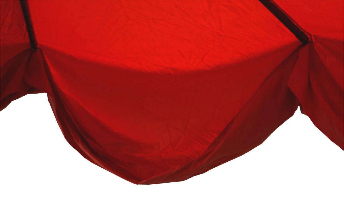 Cosmo Casa - Horecaparasol - Zonder volant - Polyester & Aluminium - Antraciet - Ø5 m - 28 kg - Zonder standaard