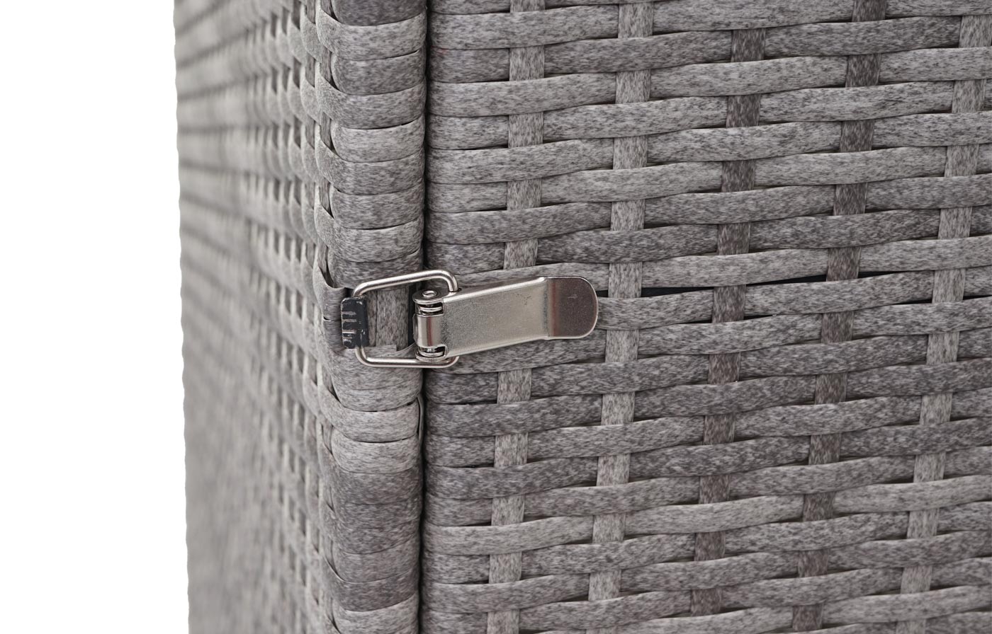 Cosmo Casa - Afvalbakbekleding - 1-delig - Polyrotan - Grijs - 120 l