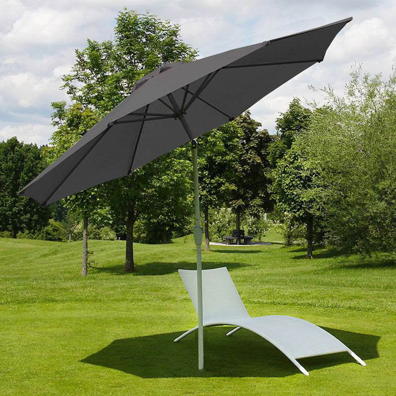 Cosmo Casa - Tuinparasol - Kantelbaar - Polyester & Aluminium - Antraciet - 3 m