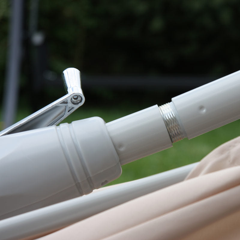 Cosmo Casa - Tuinparasol - Kantelbaar - Polyester & Aluminium - Antraciet - rechthoekig UV-bescherming 50+ - 2×3 m