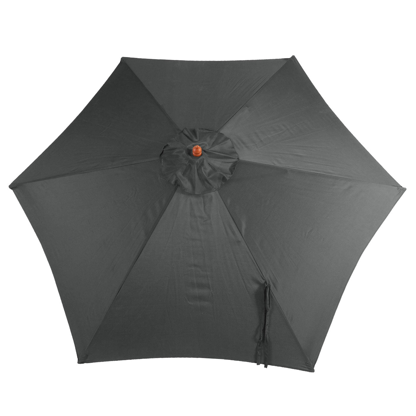 Cosmo Casa - Parasol - Markt - Polyester & Hout - Antraciet - 3 m