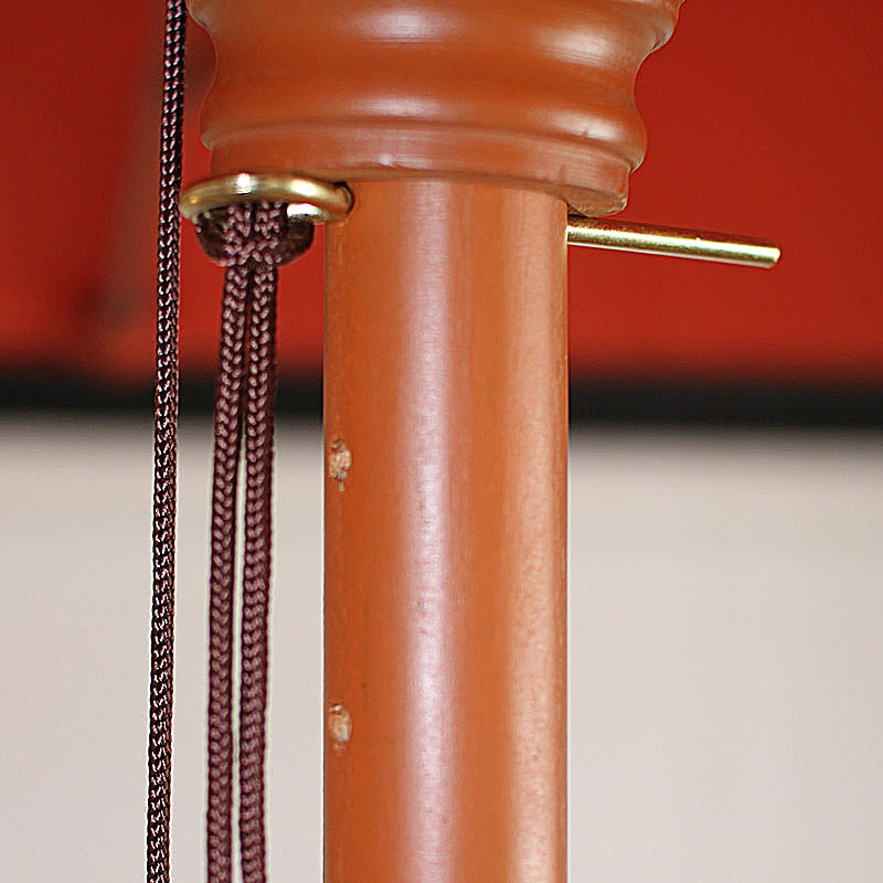 Cosmo Casa - Parasol - Markt - Polyester & Hout - Antraciet - 2×3 m