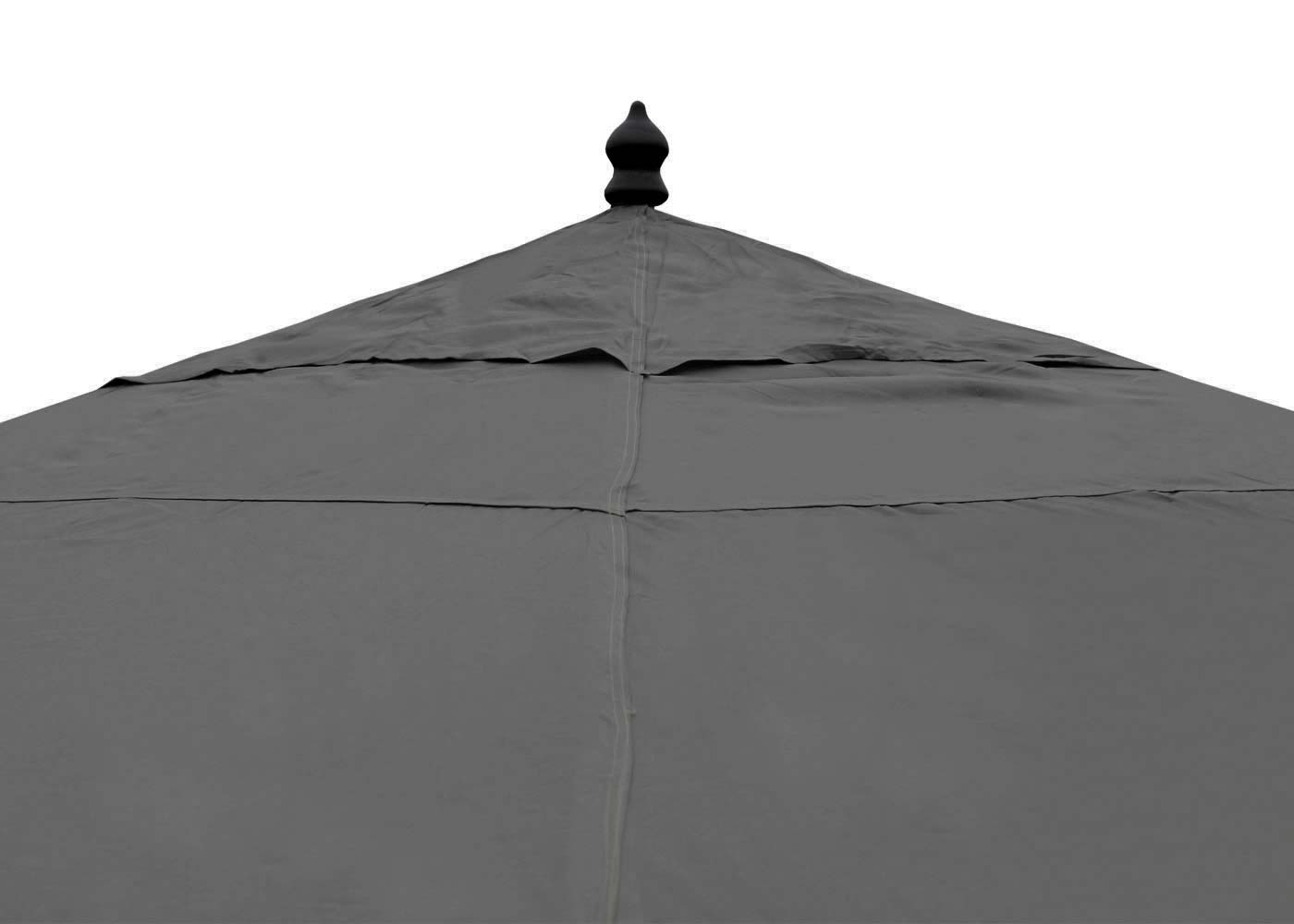 Cosmo Casa - Pergola - Met zijwand - Staal - Grijs - 4×4 m