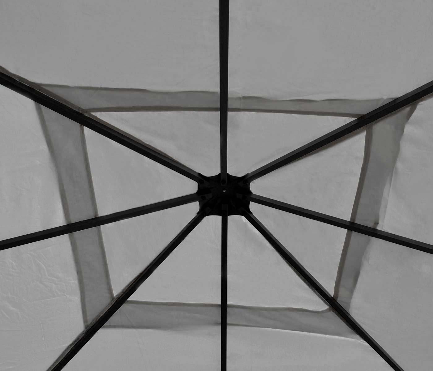 Cosmo Casa - Pergola - Met zijwand - Staal - Grijs - 4×4 m