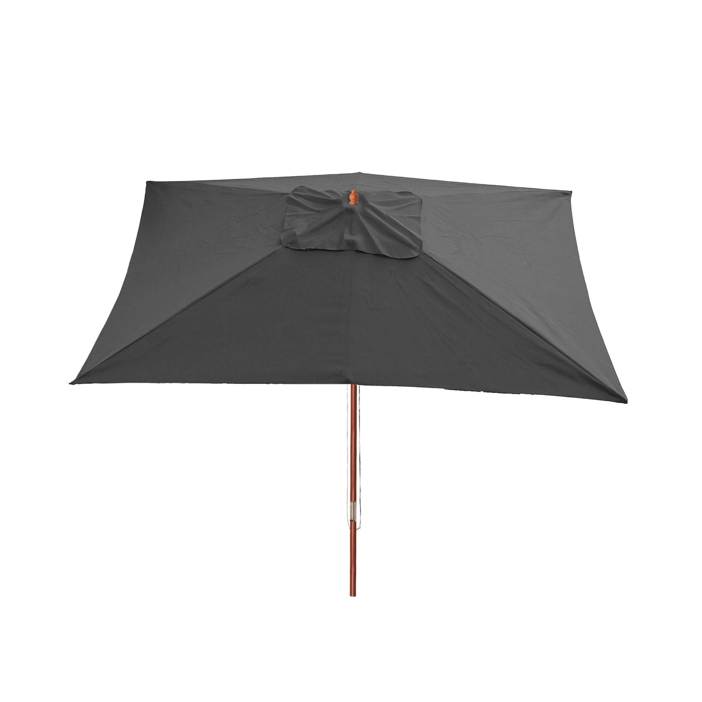 Cosmo Casa - Tuinparasol - Markt - Polyester & Hout - Antraciet - 3×4 m