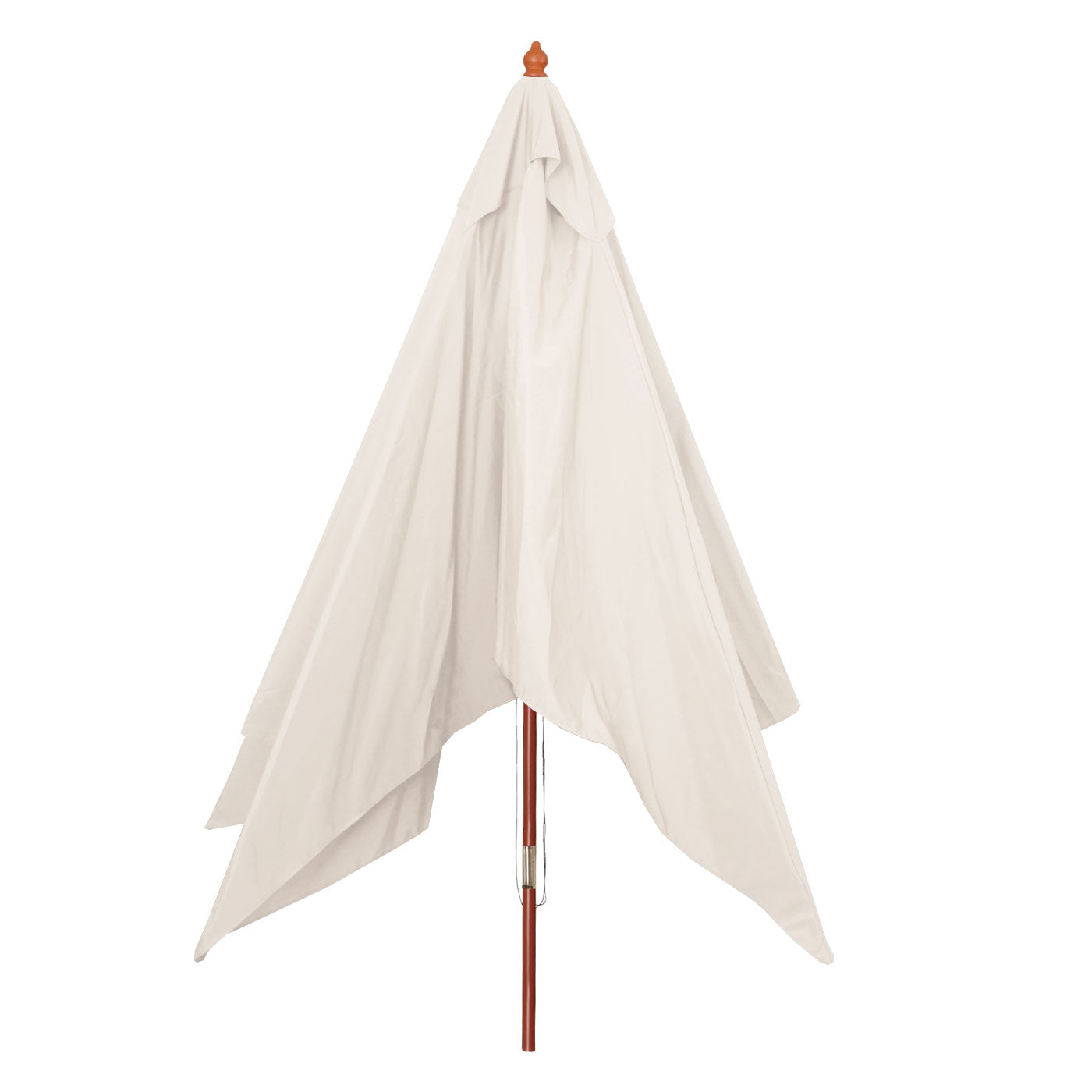Cosmo Casa - Tuinparasol - Markt - Polyester & Hout - Crème - 3×4 m