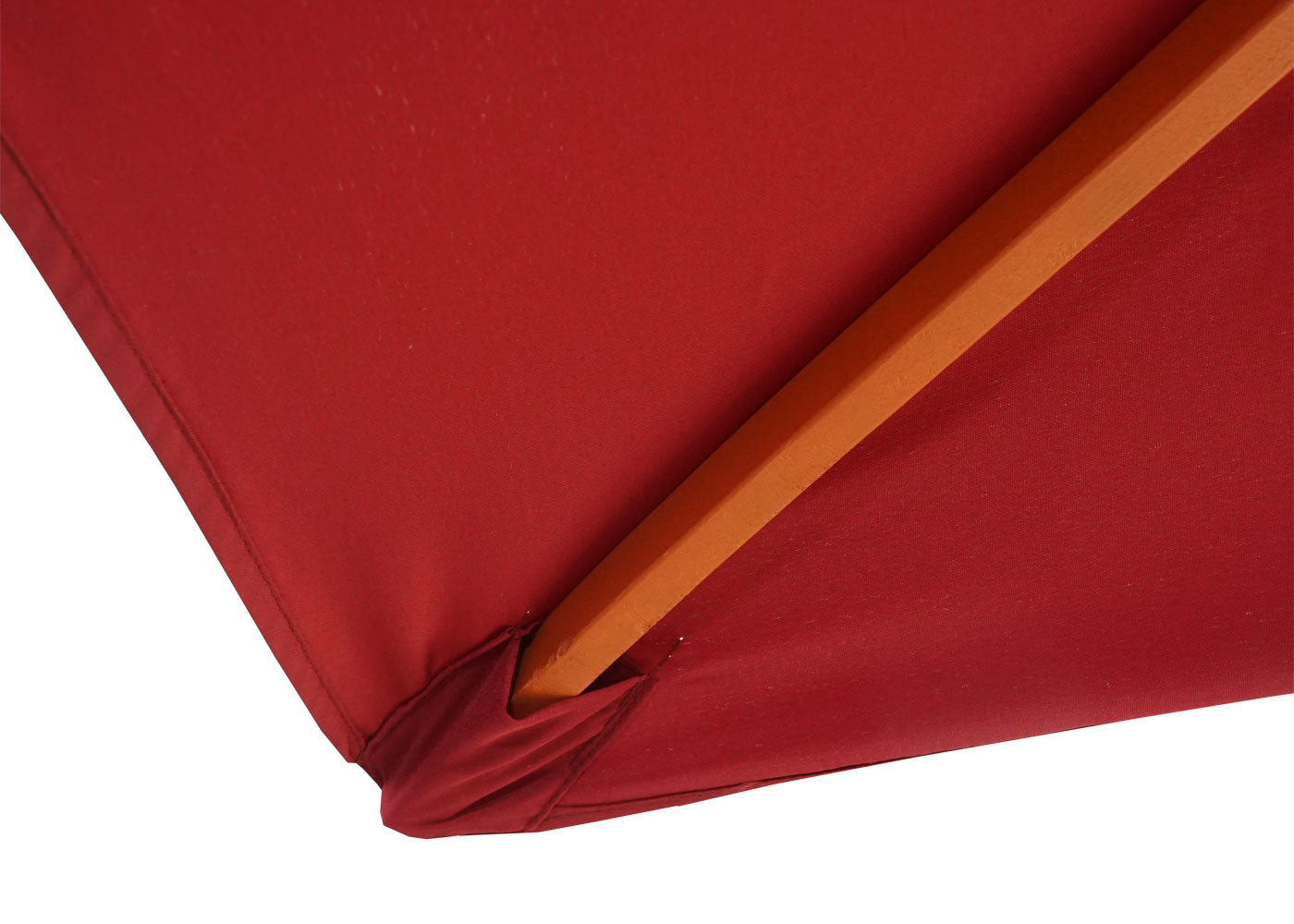 Cosmo Casa - Tuinparasol - Markt - Polyester & Hout - Bordeauxrood - 3×4 m