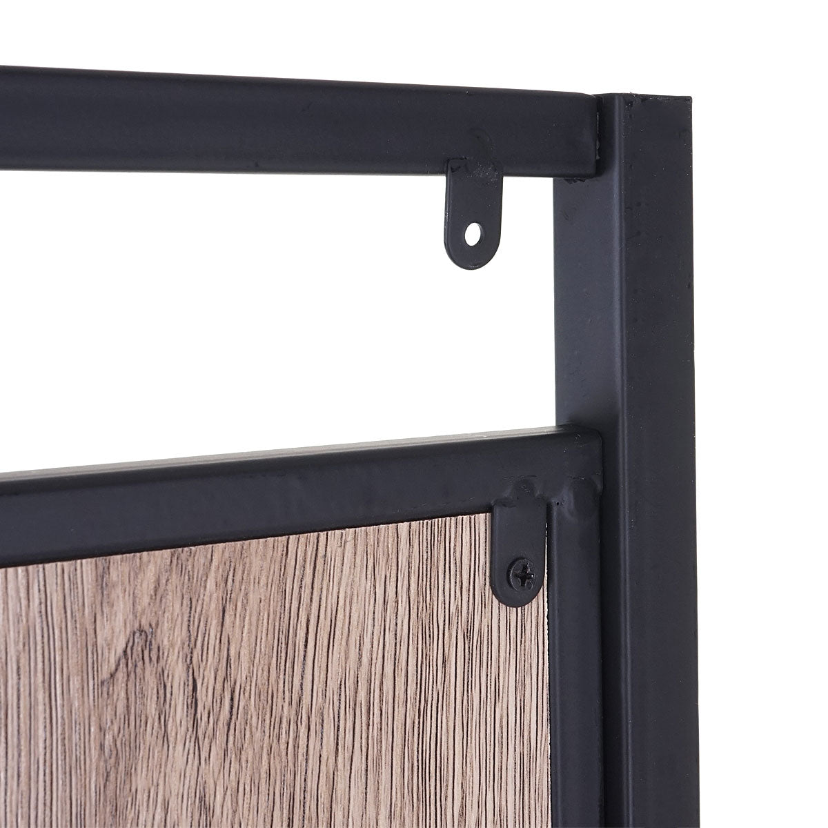 Cosmo Casa - Kapstok - Vrijstaand - Metaal & Hout - Naturel - 184×102×41 cm