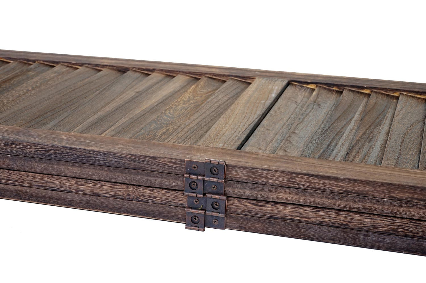 Cosmo Casa - Kamerscherm - Shabby look - Metaal & Textiel - Bruin - 170×162 cm