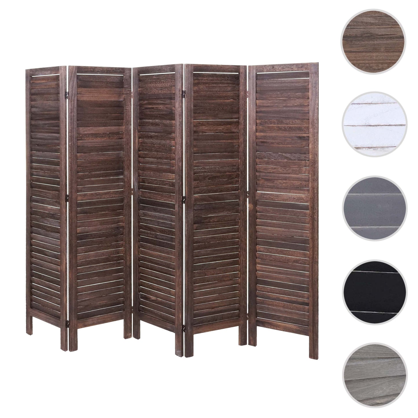 Cosmo Casa - Kamerscherm - Shabby look - Metaal & Textiel - Bruin - 170×200 cm