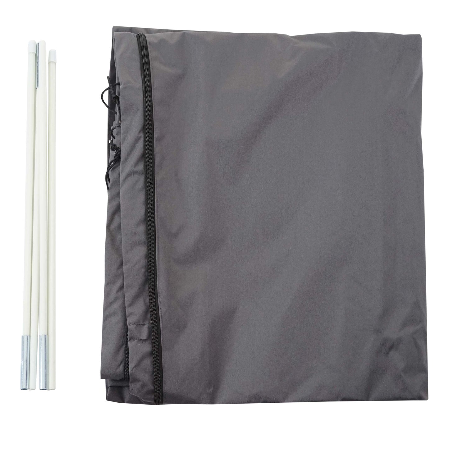 Cosmo Casa - Beschermhoes paraplu - Met rits - Textiel - Antraciet - 370 cm