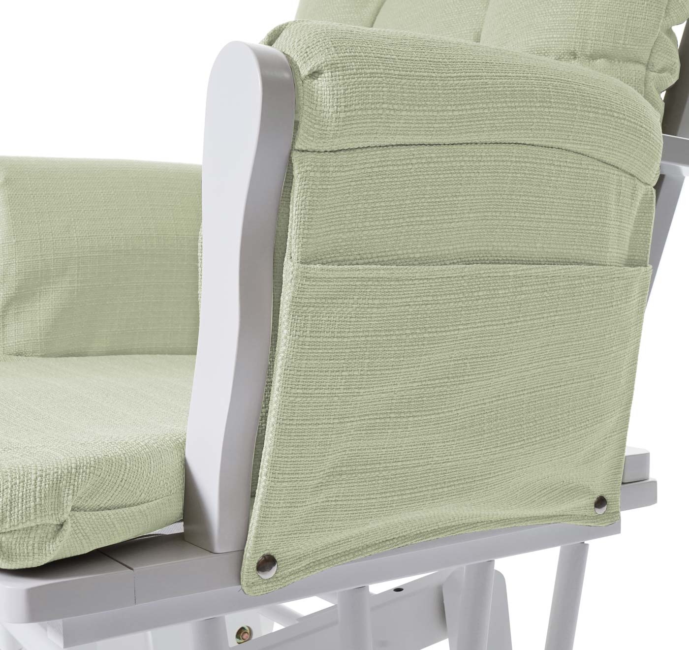 Cosmo Casa - Relaxstoel - Schommel - Textiel - Lichtgroen