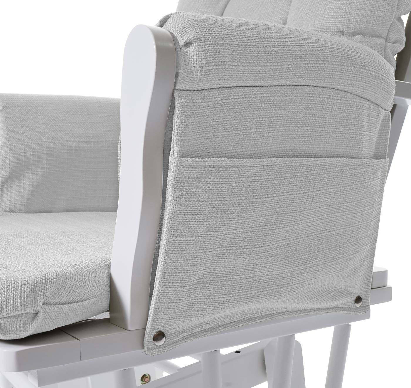 Cosmo Casa - Relaxstoel - Schommel - Textiel - Lichtgrijs