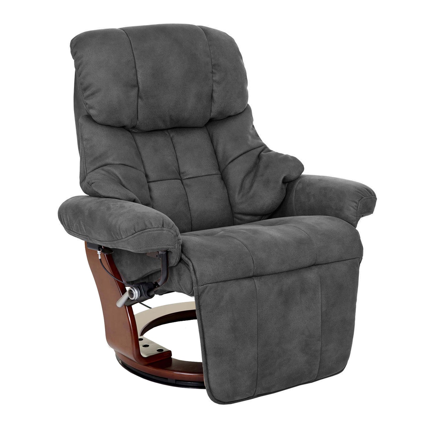 Cosmo Casa - Relaxstoel - TV - Textiel - Donkergrijs - 150 kg