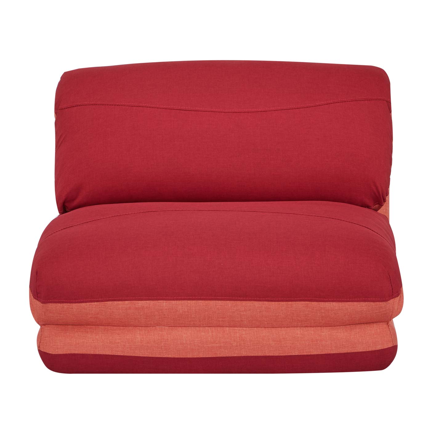 Cosmo Casa - Slaapbank - Functioneel - Textiel - Oranje & Donkerrood