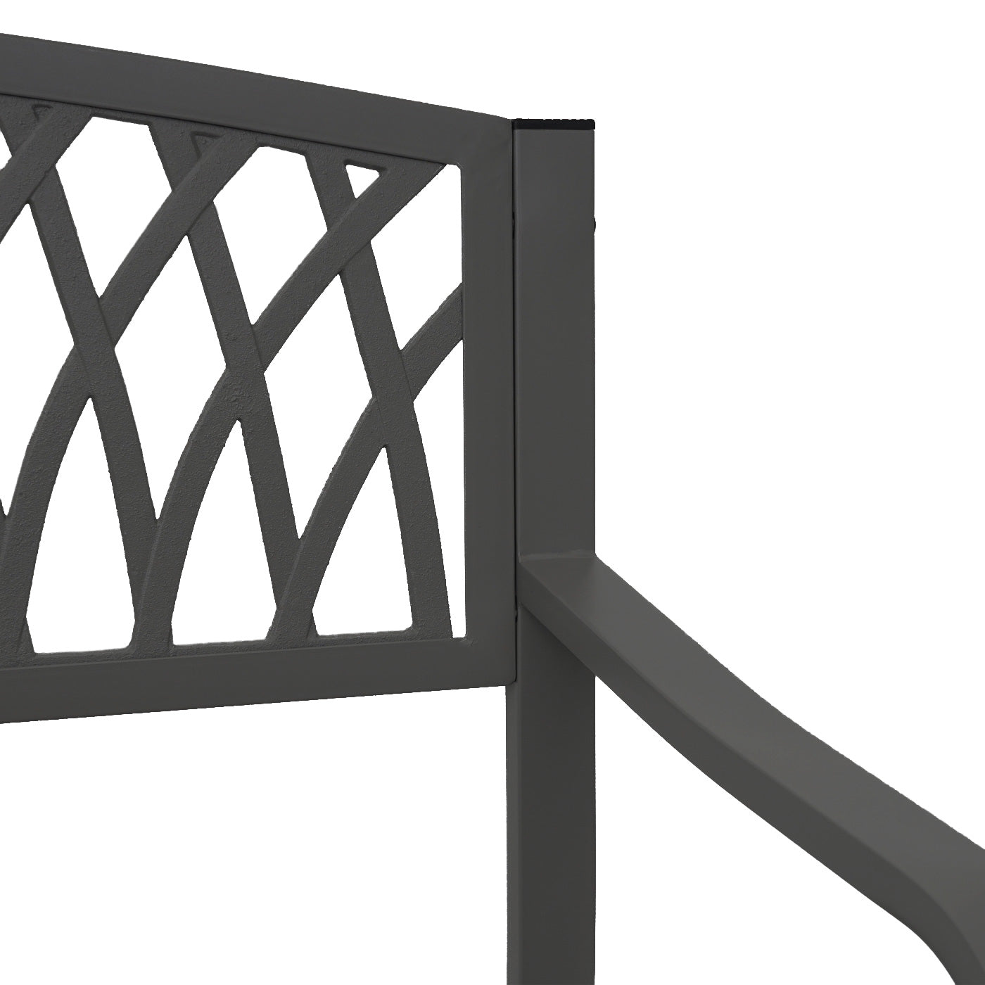 Cosmo Casa - Tuinbank - Parkbank - Staal - Zwart